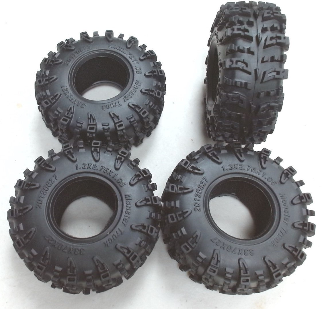 1.3 MUD TERRAIN TIRES 1.3X2.76X1.06 SCX24 TRX4M