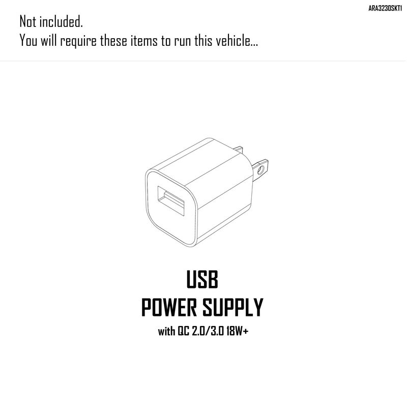 ARRMA GORGON 2wd MT 1/10 Ready to Assembly KIT SMART USB charger & Battery Gunmetal