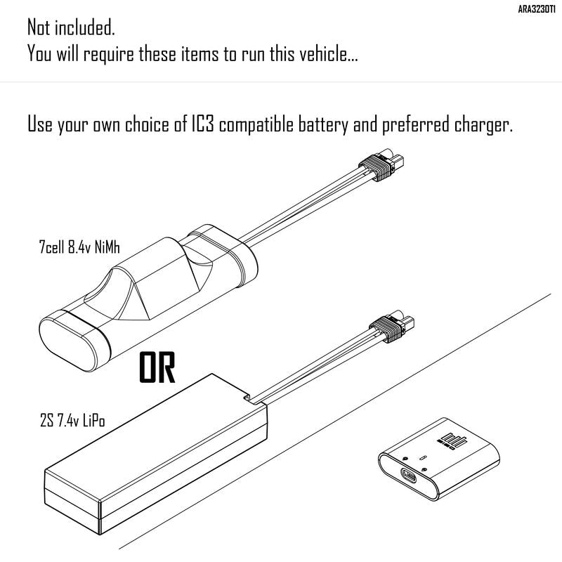 ARRMA 1/10 GORGON 4X2 MEGA 550 Brushed Monster Truck RTR