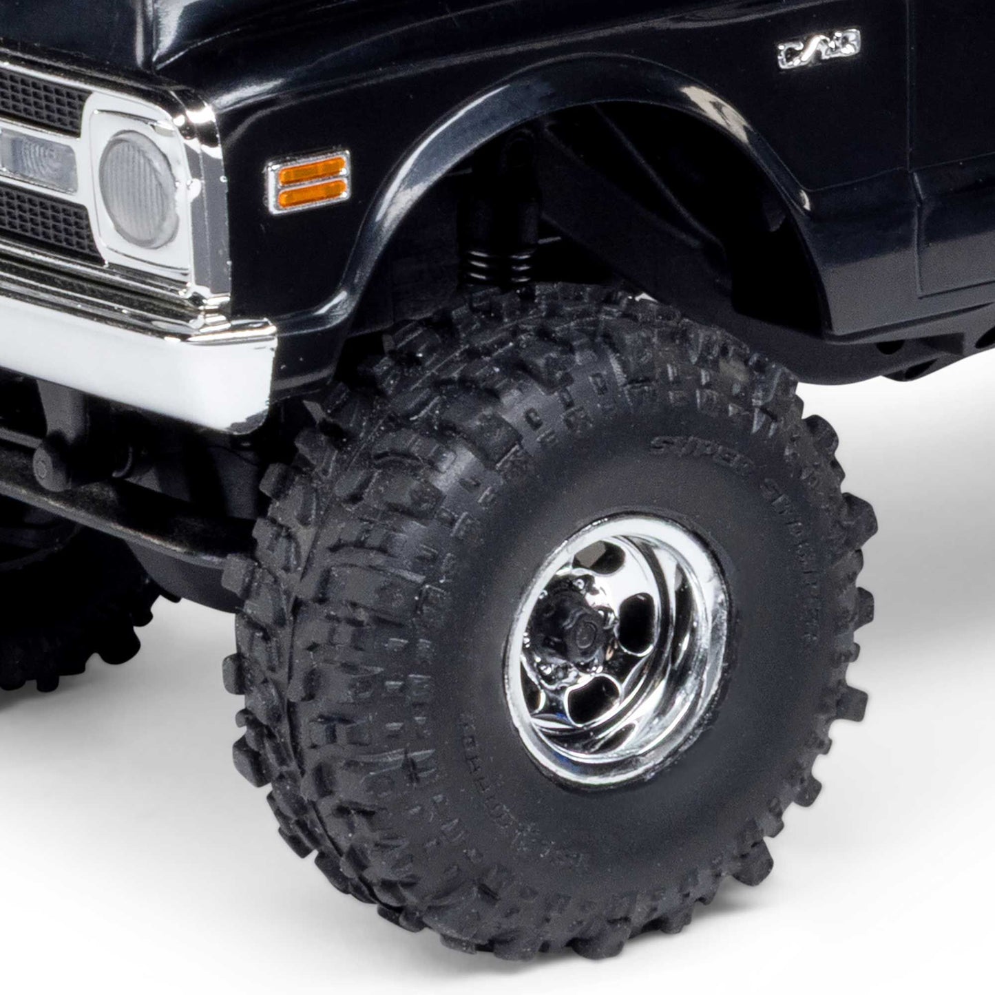 1/30 SCX30 Chevrolet K10 4X4 RTR Brushed Rock Crawler (Battery & Charger Included), Black