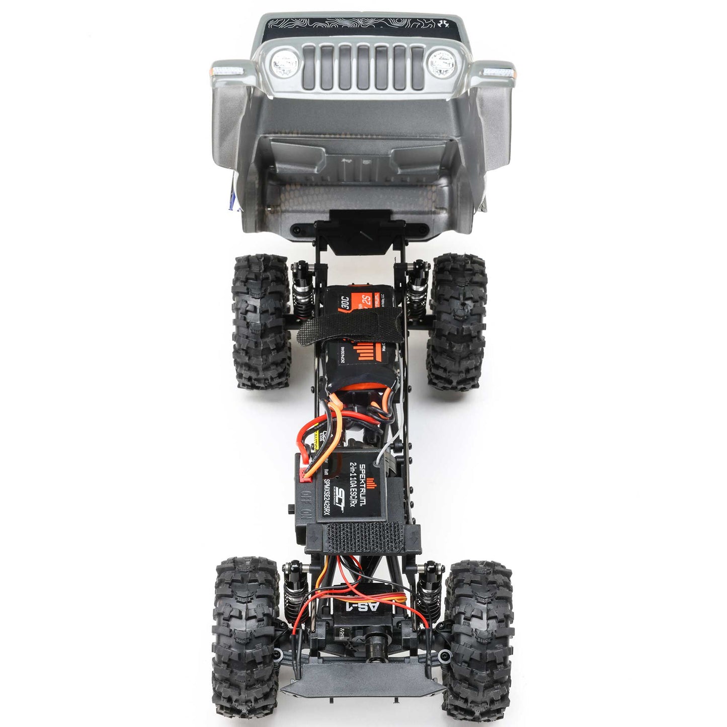 Axial SCX24 Summit Racing Jeep Gladiator 4x4 Rock Crawler RTR, Gray