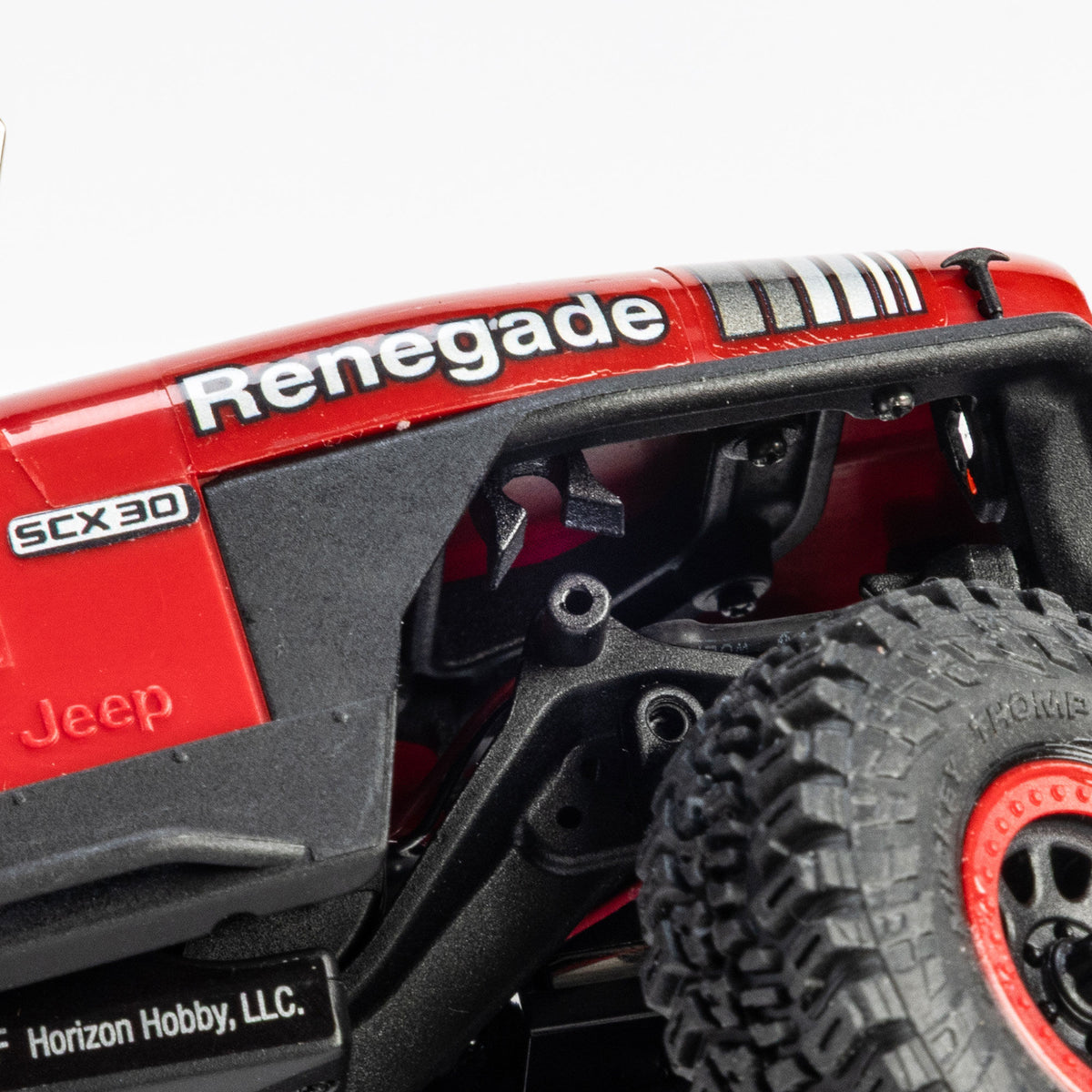 1/30 SCX30 Jeep CJ-7 GenRight 4X4 RTR Brushed Rock Crawler (Battery & Charger Included), Red