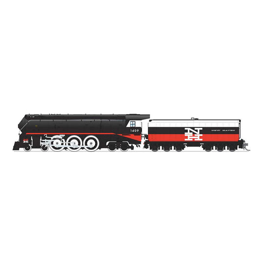 HO New Haven I-5 4-8-4 Locomotive, #1409, McGinnis Scheme, Paragon4