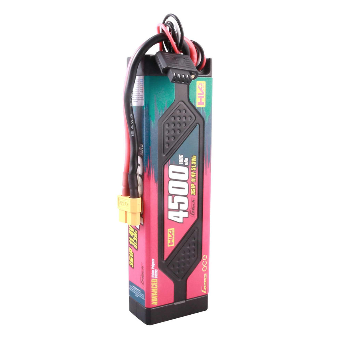 11.4V 4500mAh 3S 100C G-Tech Smart Advanced Hardcase LiHV Battery: XT60