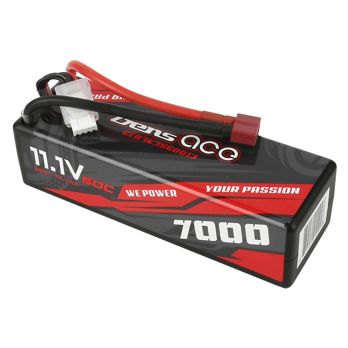 11.1V 7000mAh 3S 60C Hardcase LiPo Battery: Deans