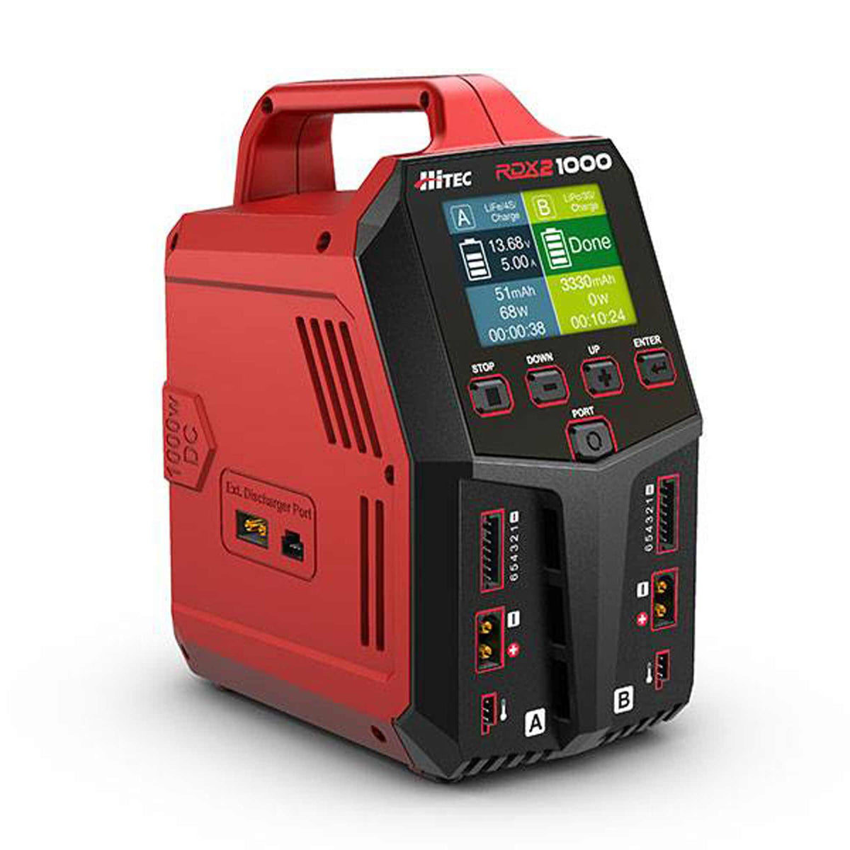 Hitec - RDX2 1000 AC/DC Dual Port Charger/Discharger/Power Sup