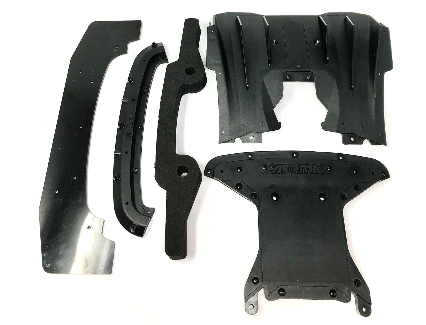Arrma FELONY 6s - FRONT BUMPER mount splitter skid & Diffuser ARA7617V2