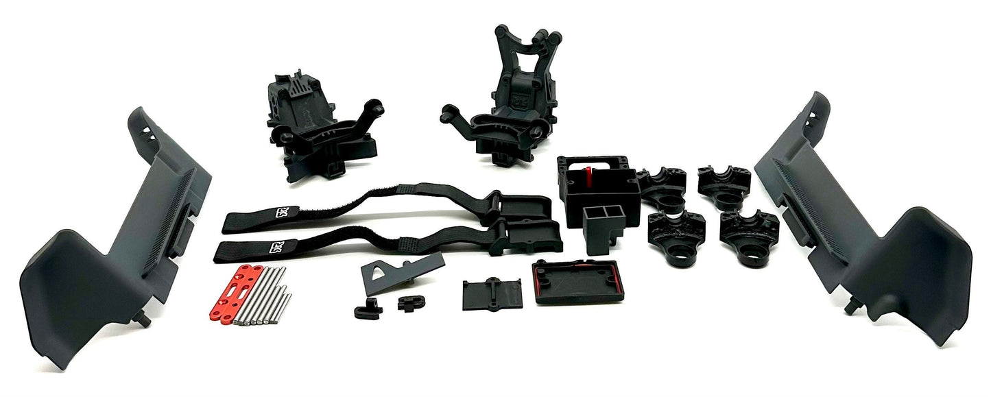Arrma GRANITE 4x4 223s - Side Guards (Body Mounts, Straps, Hinge pins, Bulkhead) ARA4302V4