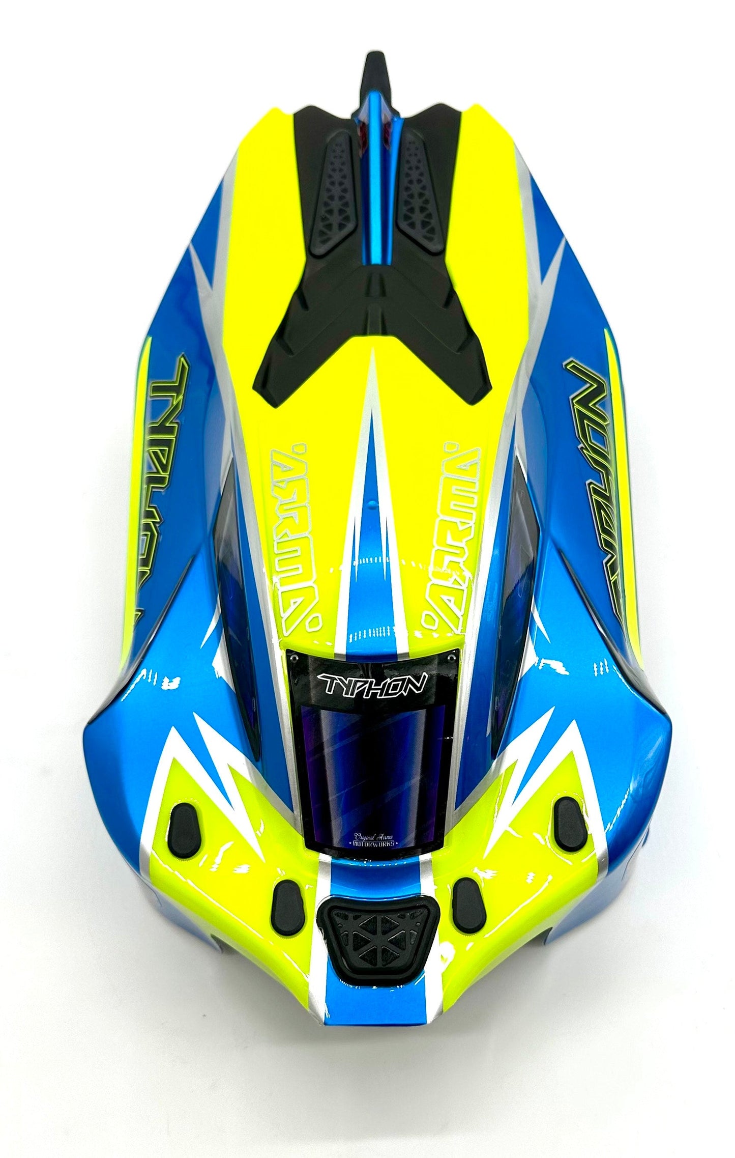Arrma TYPHON 4x4 223s - Body Shell (Blue painted clipless ARA4306V4)