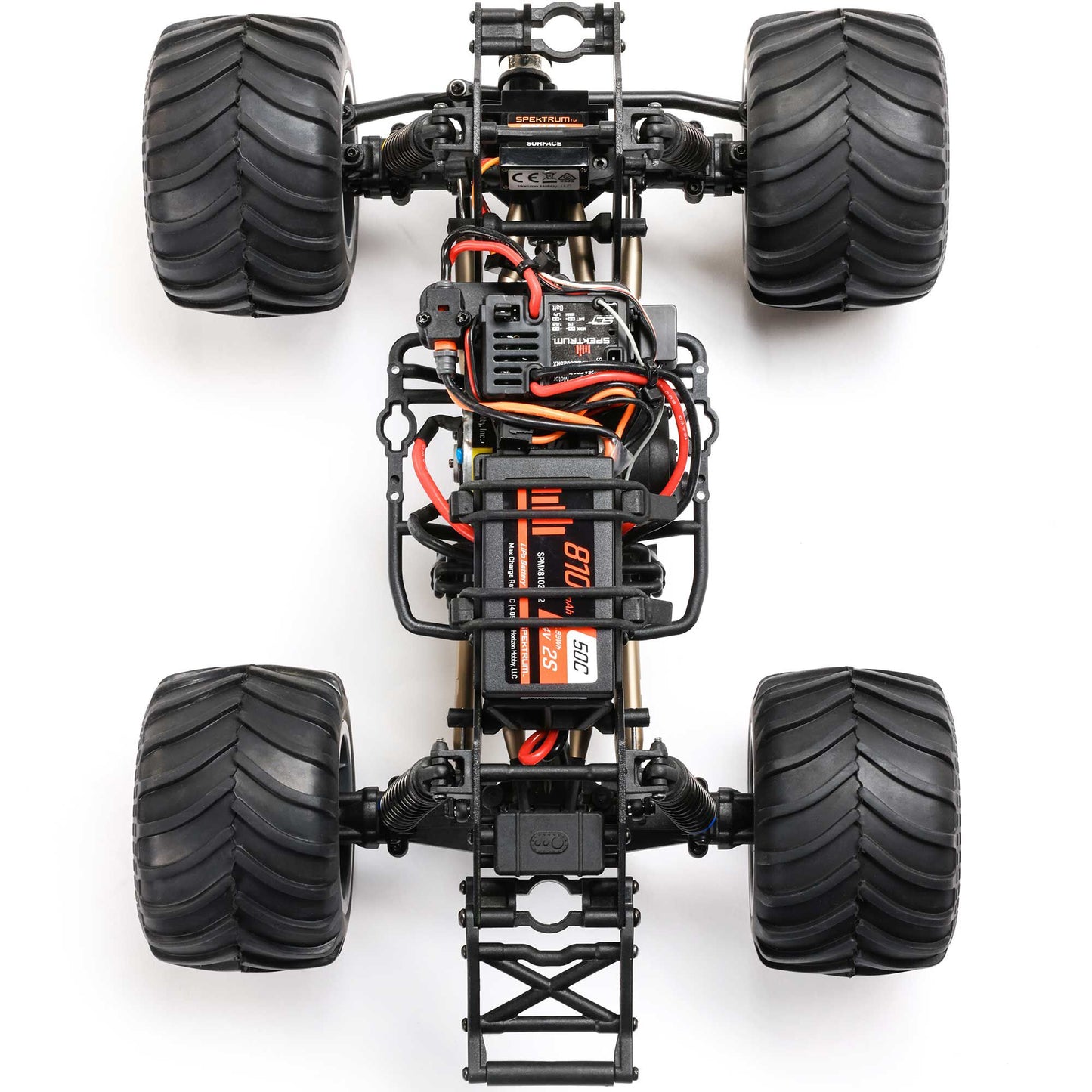 Losi Mini LMT Megalodon 2S 1/18 4X4 Monster Truck RTR Combo, Blue