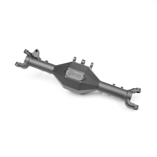 Currie F9 Front Axle, Grey Anodized: SCX10-II