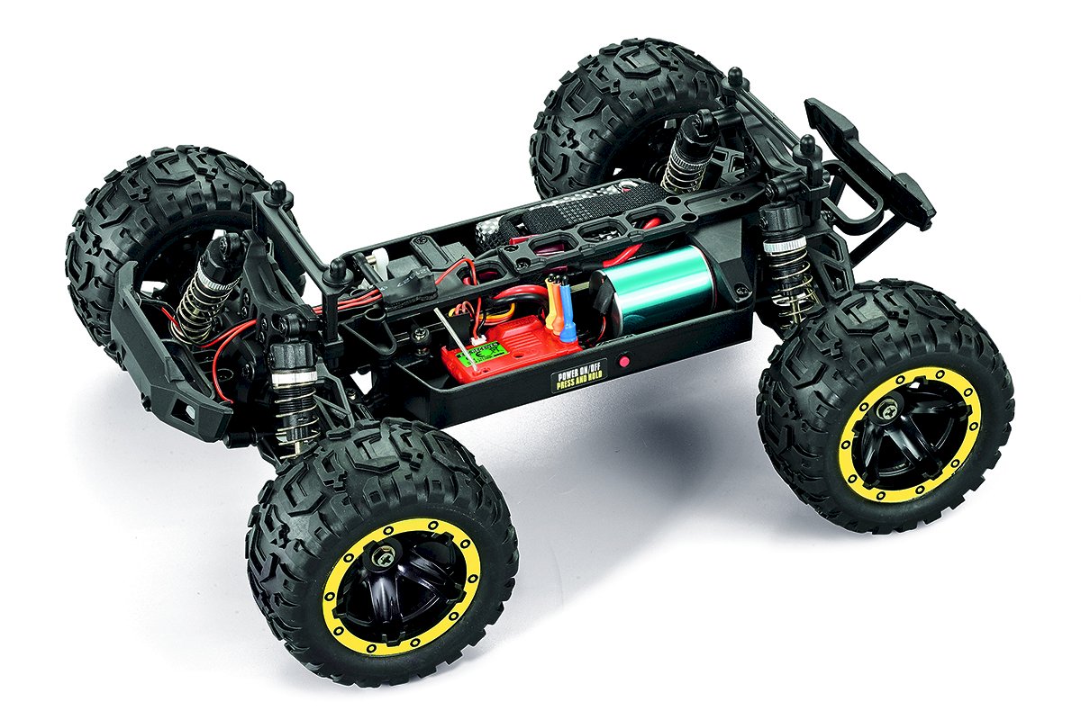 BlackZon - Slyder MT Turbo 1/16 4WD 2S Brushless Monster Truck - Yell