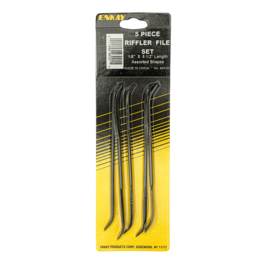 Enkay - 5pc Riffler File Set, Carded