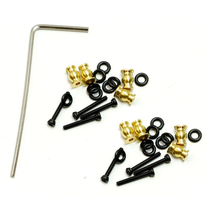 Brass High Clearance Chassis Links, for Axial SCX24 Jeep /
