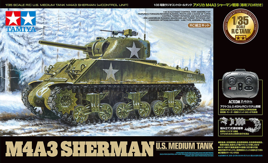 RC 1/35 US Med Tank Kit, M4A3 Sherman