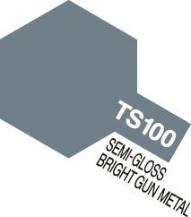 Spray Lacquer TS-100 Bright Gun Metal - 100ml Spray Can