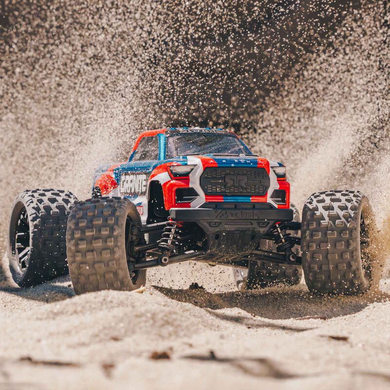 Arrma 1/18 GRANITE GROM MEGA 380 Brushed 4X4 Monster Truck RTR with Battery & Charger, Blue
