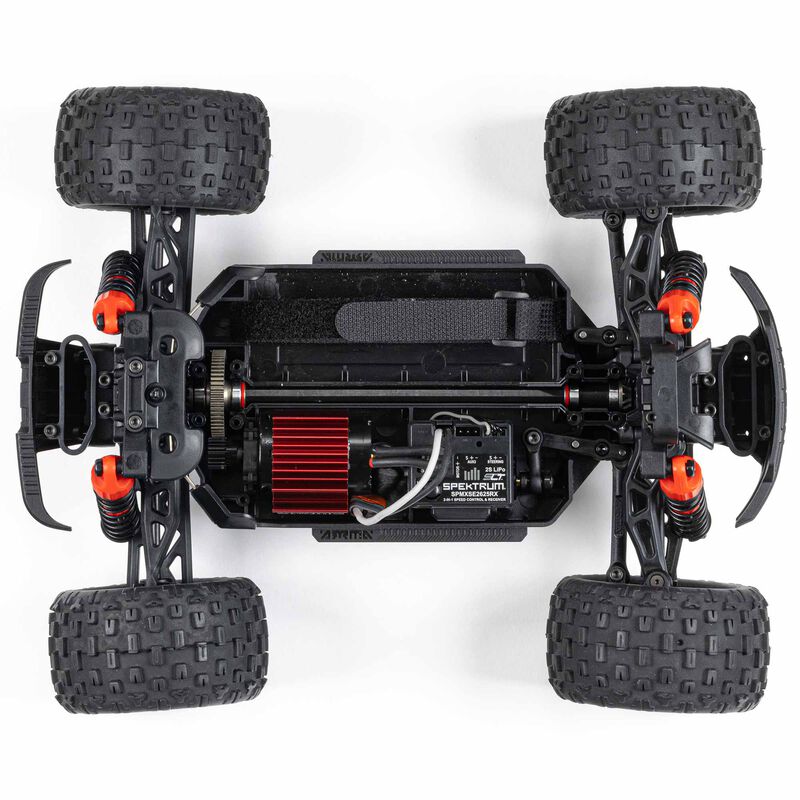 ARRMA 1/18 GRANITE GROM MEGA 380 Brushed 4X4 Monster Truck RTR with Battery & Charger, Red