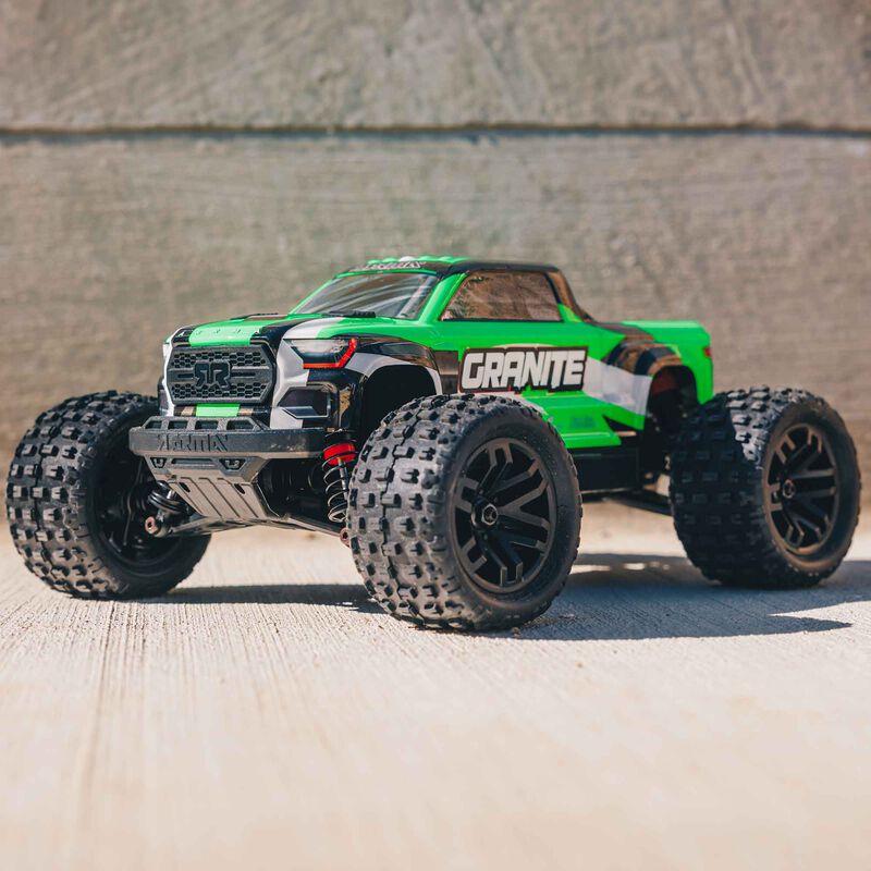 Arrma 1/18 GRANITE GROM Mega 380 Brushed 4X4 Monster Truck RTR with Battery & Charger, Green