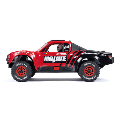 Arrma MOJAVE GROM MEGA 380 Brushed 4X4 Small Scale Desert Truck RTR with Battery & Charger, Red/Black