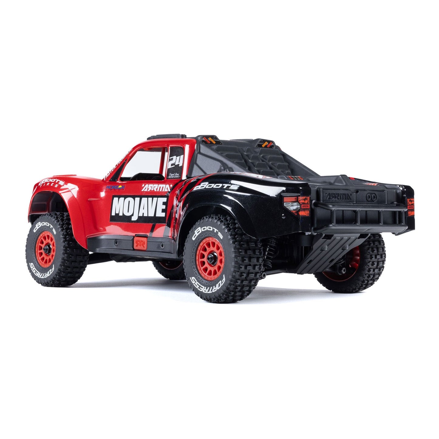 Arrma MOJAVE GROM MEGA 380 Brushed 4X4 Small Scale Desert Truck RTR with Battery & Charger, Red/Black