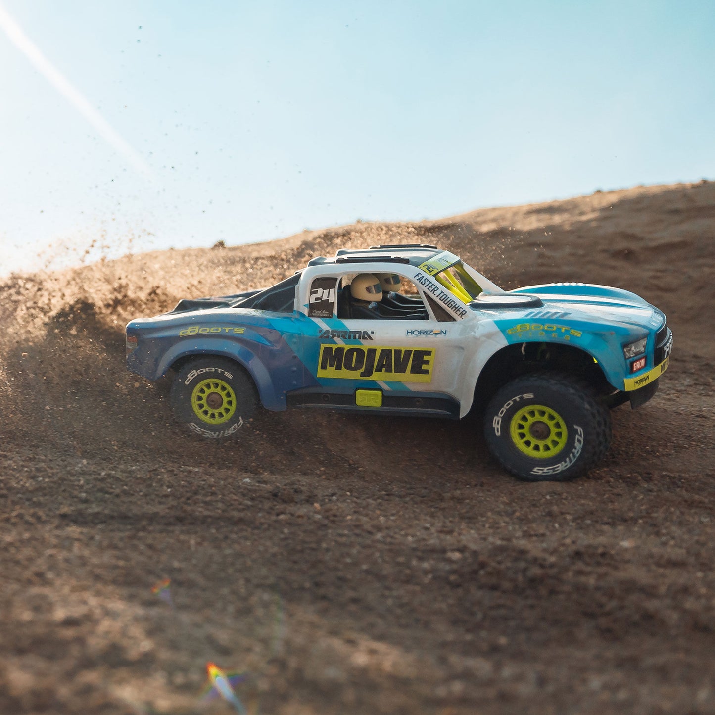 Arrma MOJAVE GROM 4x4 SMART Small Scale Desert Truck (Blue/White)