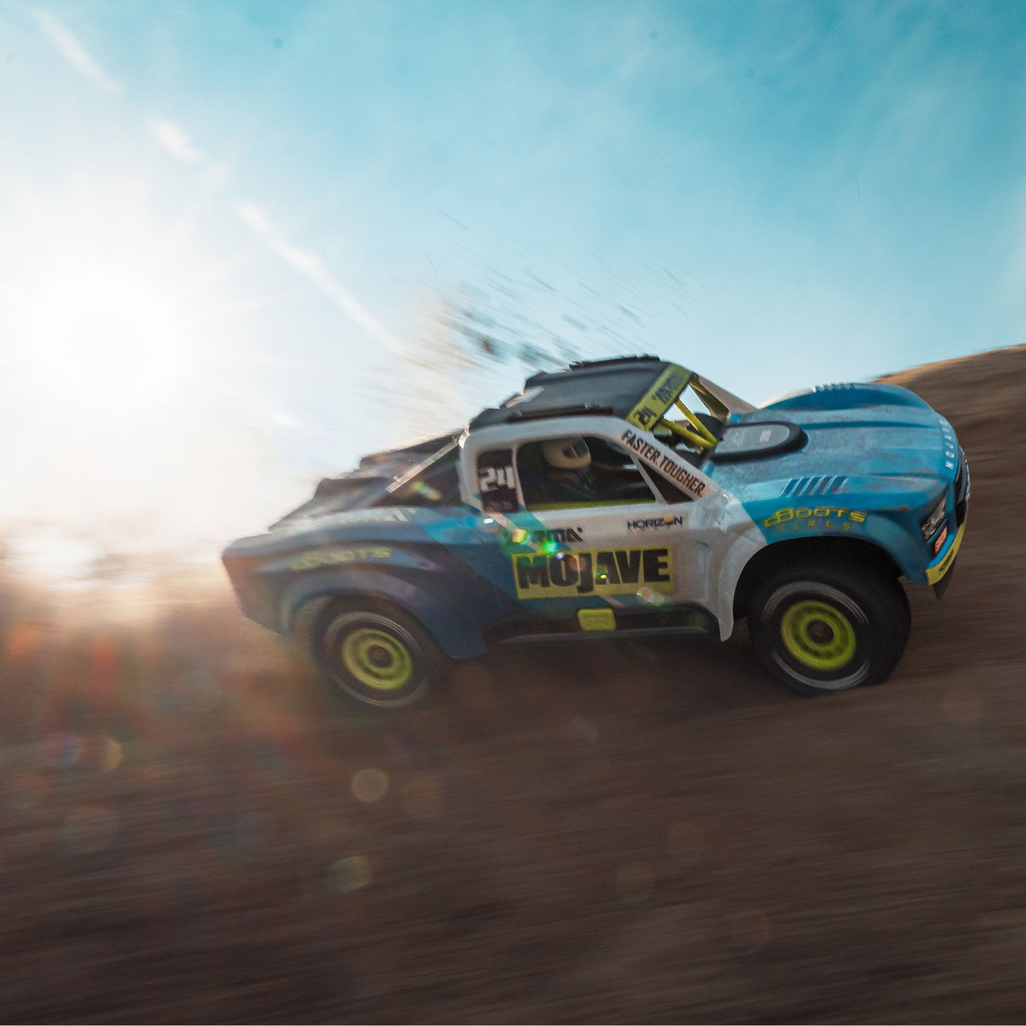 Arrma MOJAVE GROM 4x4 SMART Small Scale Desert Truck (Blue/White)
