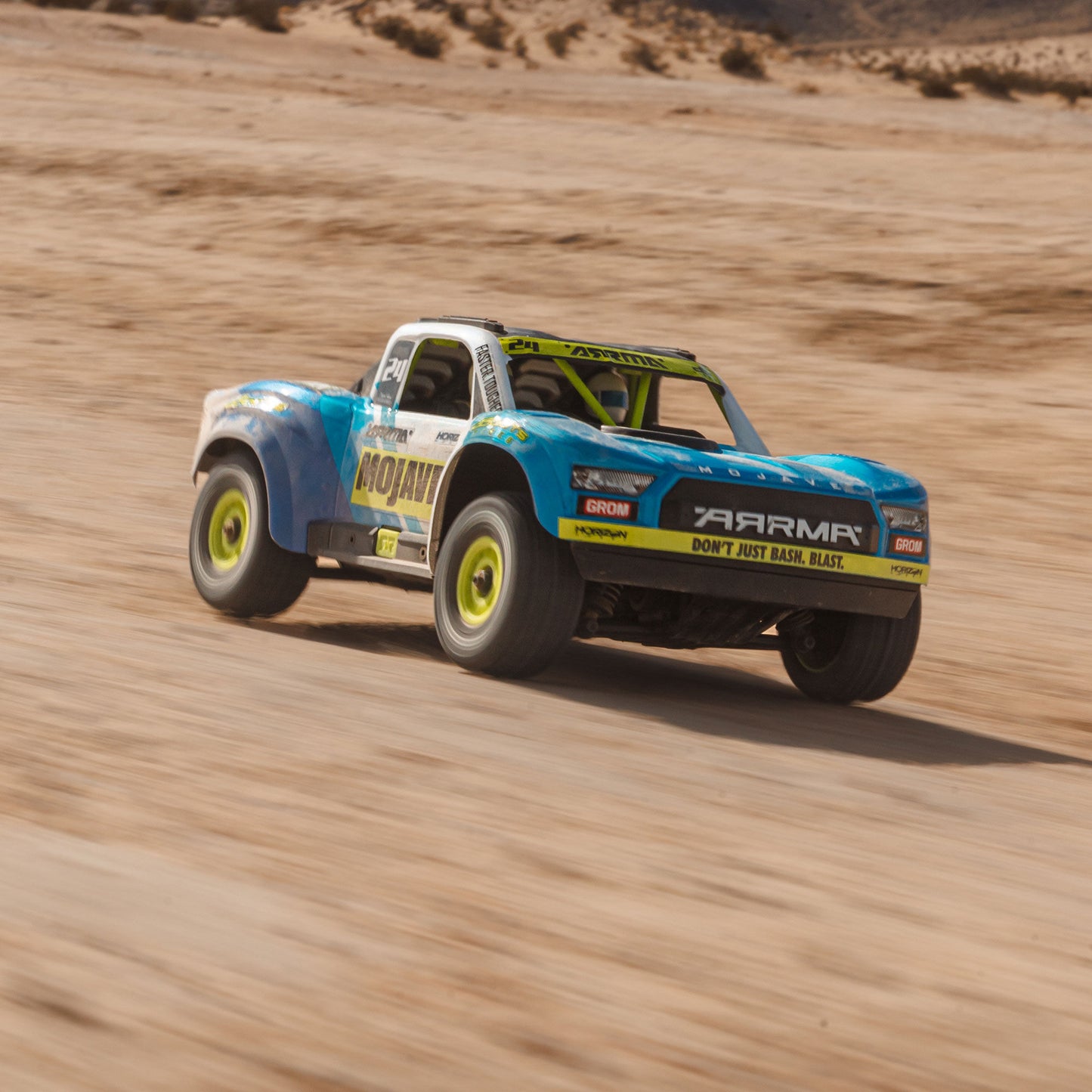 Arrma MOJAVE GROM 4x4 SMART Small Scale Desert Truck (Blue/White)