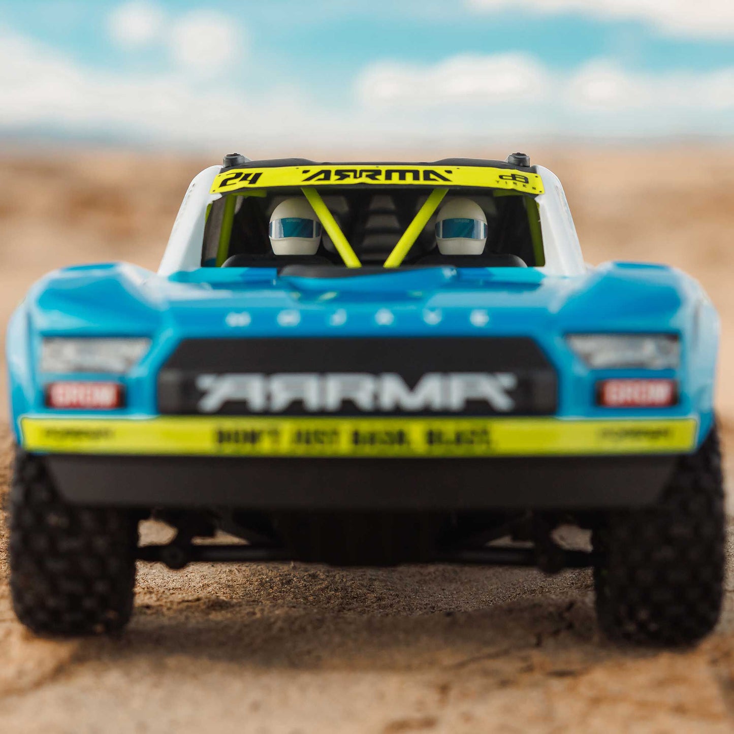 Arrma MOJAVE GROM 4x4 SMART Small Scale Desert Truck (Blue/White)
