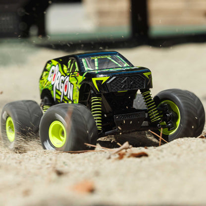 1/16 GORGON GROM 4X4 RTR Brushed Monster Truck (Battery & Charger Included), Yellow
