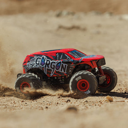 1/16 GORGON GROM 4X4 RTR Brushed Monster Truck (Battery & Charger Included), Red