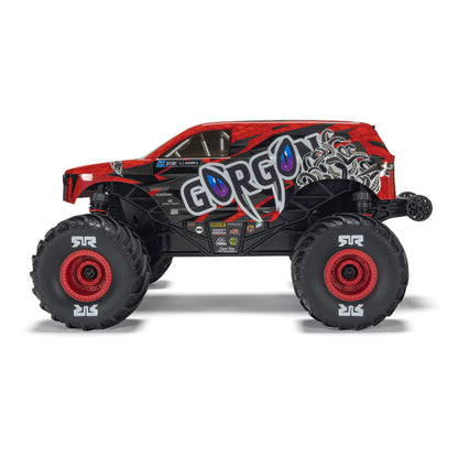 1/16 GORGON GROM 4X4 RTR Brushed Monster Truck (Battery & Charger Included), Red