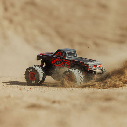 Arrma 1/16 QUAKE GROM 4X4 RTR Brushed Monster Truck (Battery & Charger Included), Red