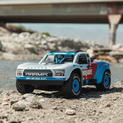 Arrma MOJAVE GROM 223S BLX Brushless 4X4 Small Scale Desert Truck RTR with Battery & Charger, White