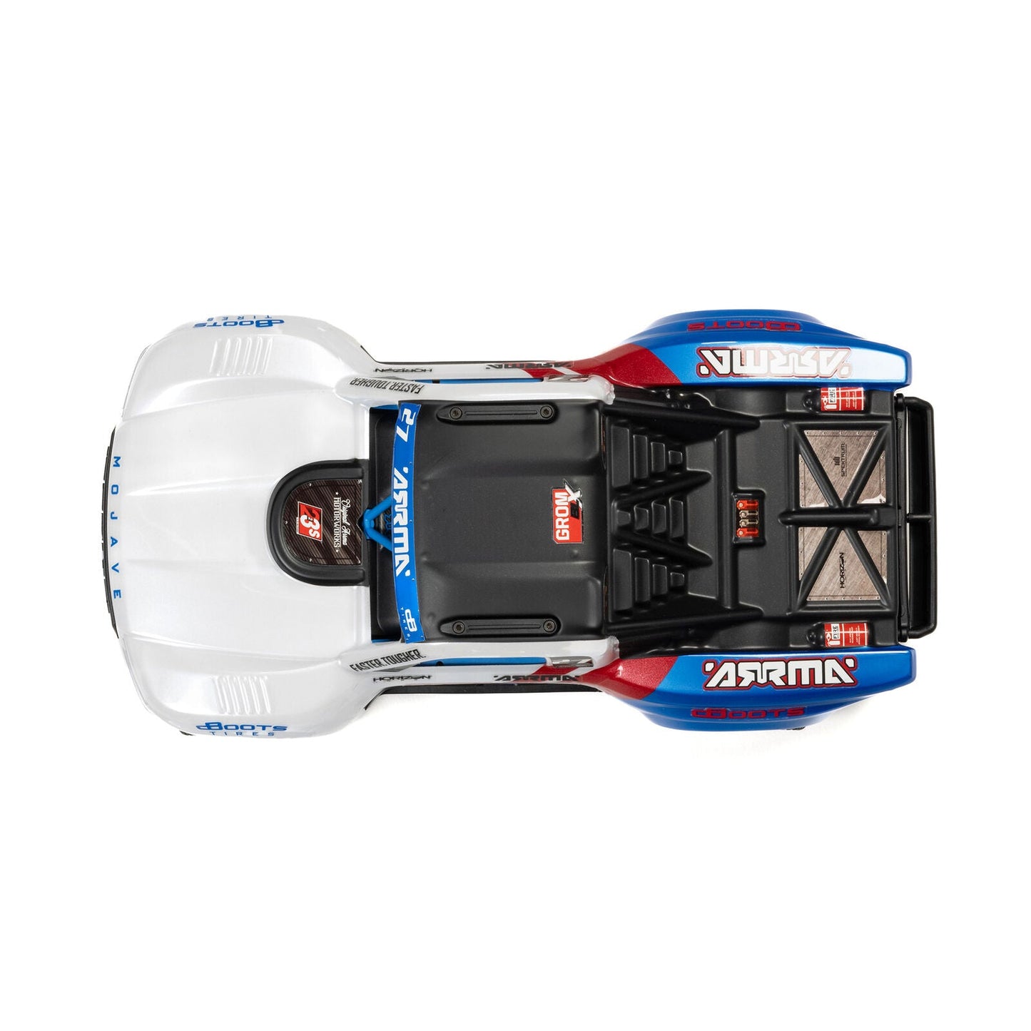 Arrma MOJAVE GROM 223S BLX Brushless 4X4 Small Scale Desert Truck RTR with Battery & Charger, White