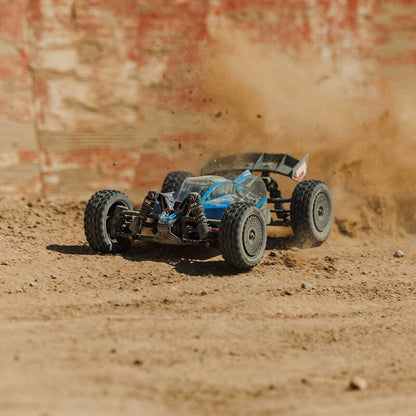 Arrma TYPHON GROM 223S BLX Brushless 4X4 Small Scale Buggy RTR with Battery & Charger, Blue