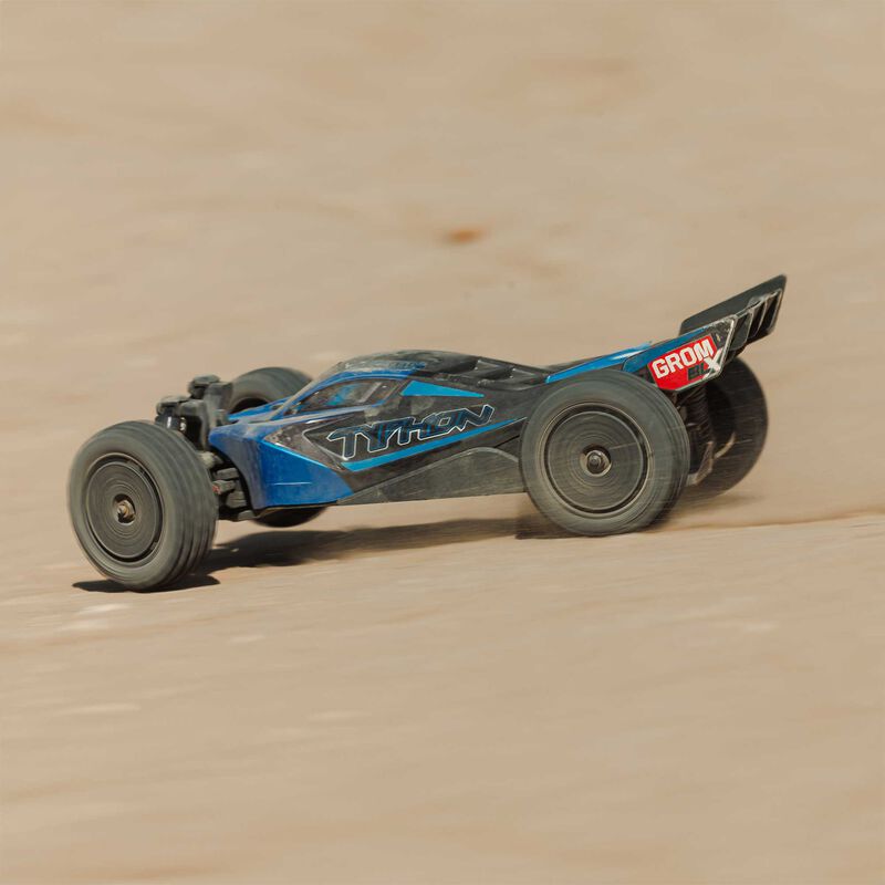 Arrma TYPHON GROM 223S BLX Brushless 4X4 Small Scale Buggy RTR with Battery & Charger, Blue