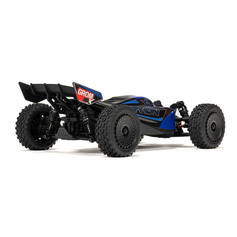 Arrma TYPHON GROM 223S BLX Brushless 4X4 Small Scale Buggy RTR with Battery & Charger, Blue