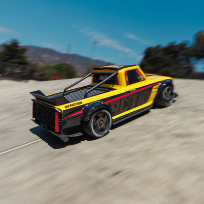 1/12 INFRACTION GROM 3S 4X4 Ready-To-Run Brushless All-Road Street Bash (Battery & Charger Included), Yellow/Black