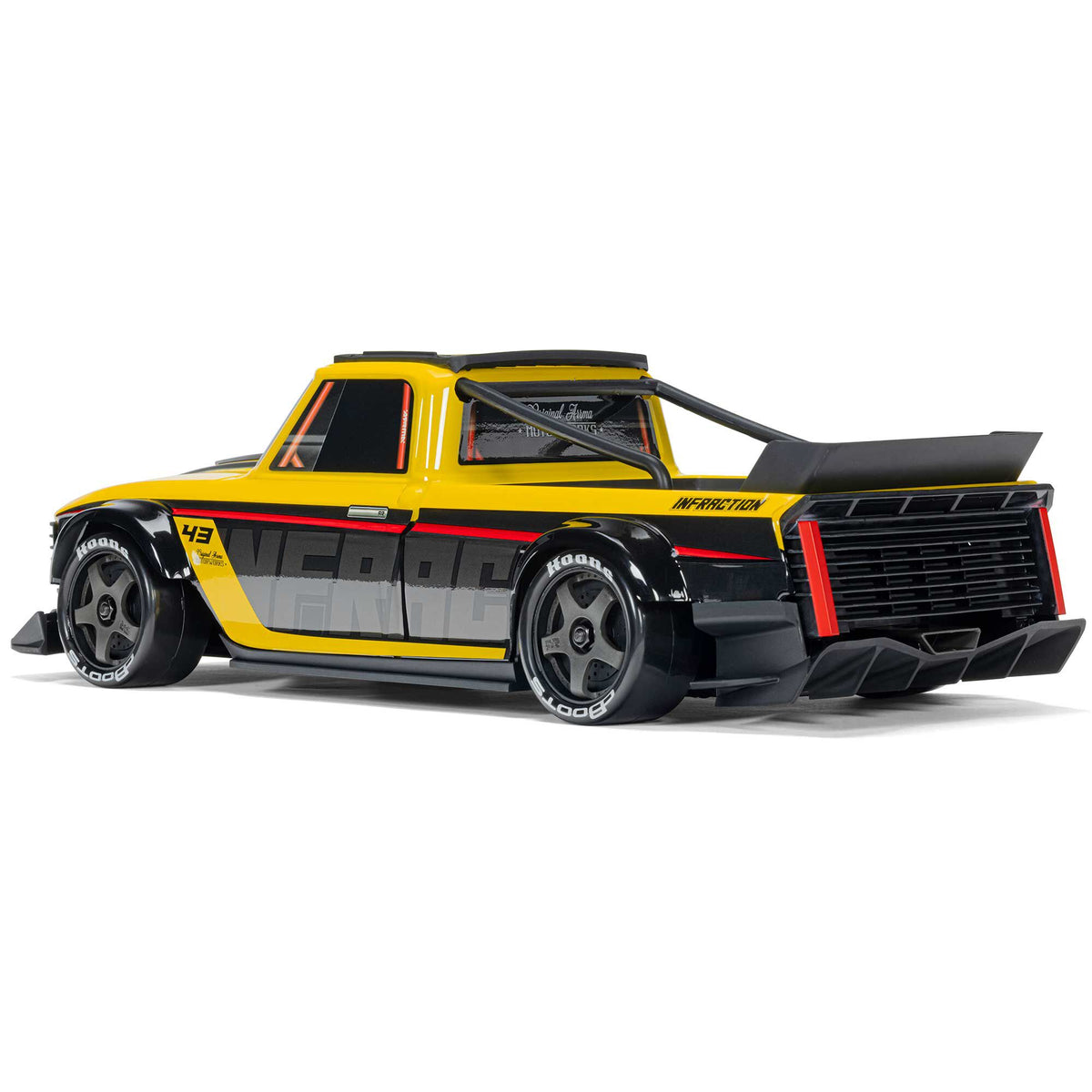 1/12 INFRACTION GROM 3S 4X4 Ready-To-Run Brushless All-Road Street Bash (Battery & Charger Included), Yellow/Black