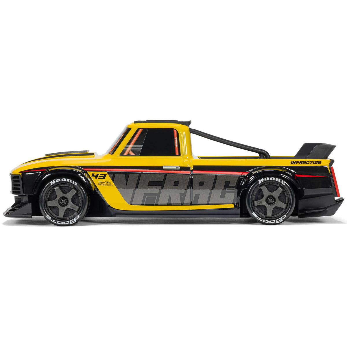 1/12 INFRACTION GROM 3S 4X4 Ready-To-Run Brushless All-Road Street Bash (Battery & Charger Included), Yellow/Black