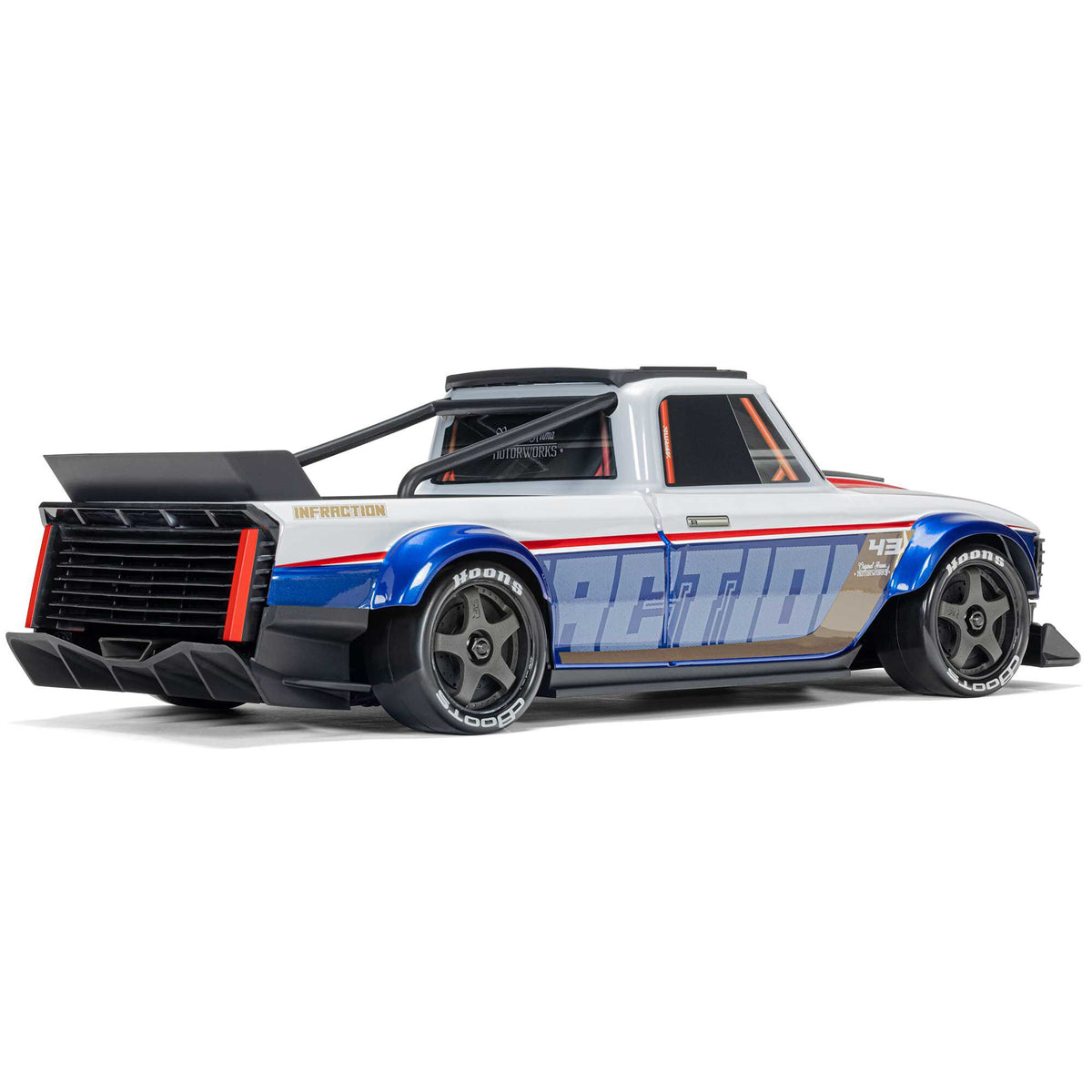1/12 INFRACTION GROM 3S 4X4 Ready-To-Run Brushless All-Road Street Bash, Blue/Red