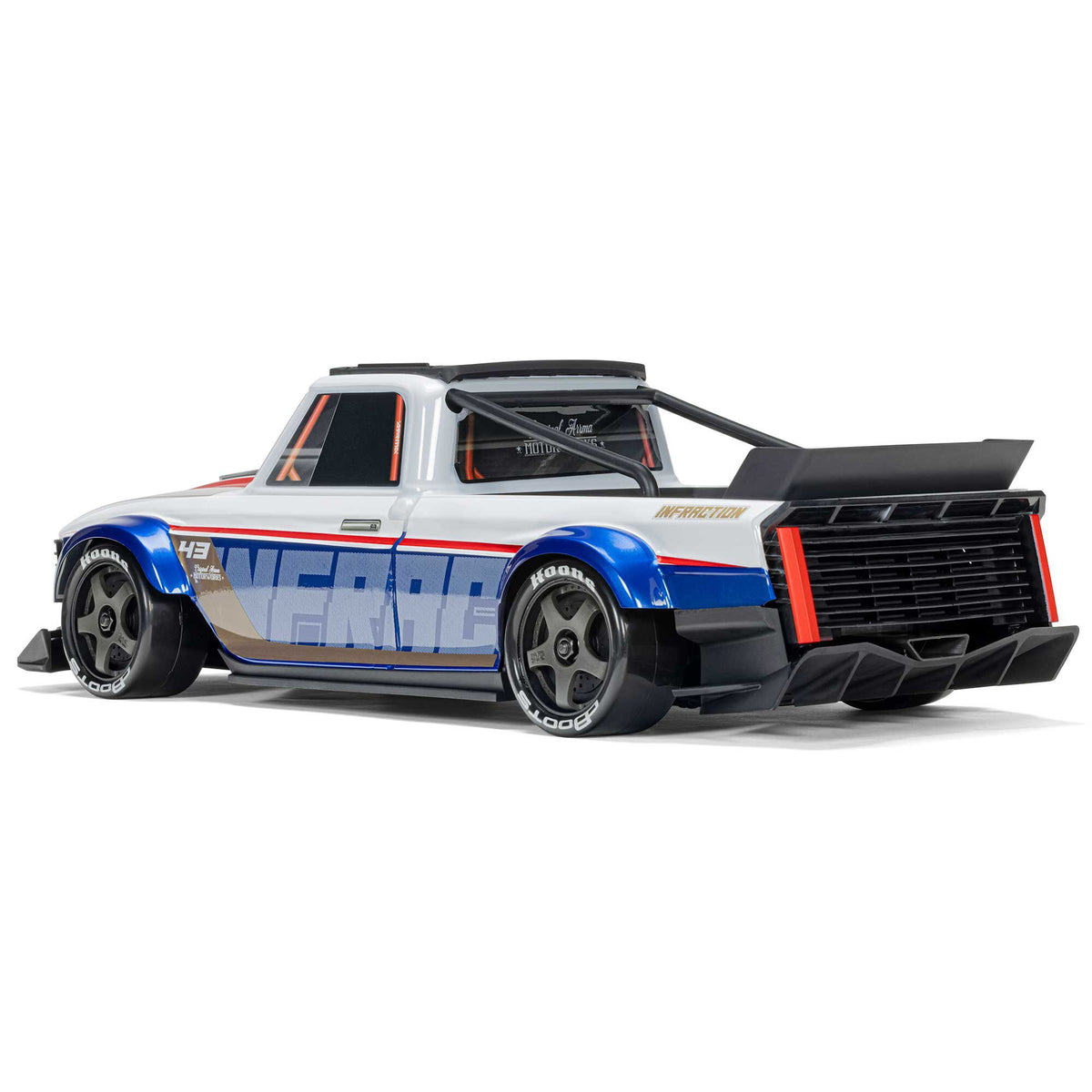 1/12 INFRACTION GROM 3S 4X4 Ready-To-Run Brushless All-Road Street Bash, Blue/Red