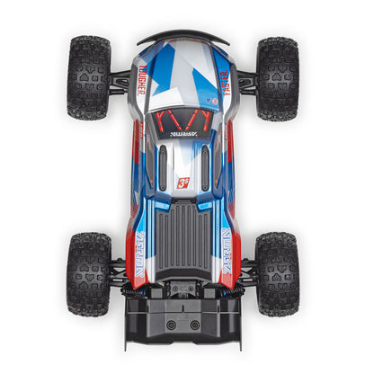 Arrma 1/16 MINI KRATON 3S DSC 4X4 RTR Brushless Speed Truck (Battery & Charger Included), Red/Blue