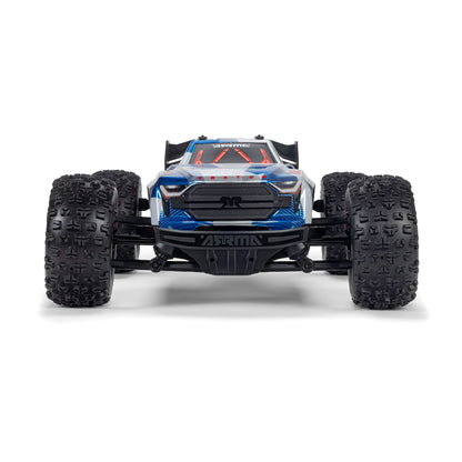 Arrma 1/16 MINI KRATON 3S DSC 4X4 RTR Brushless Speed Truck (Battery & Charger Included), Red/Blue