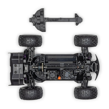 Arrma 1/16 MINI KRATON 3S DSC 4X4 RTR Brushless Speed Truck (Battery & Charger Included), Red/Blue