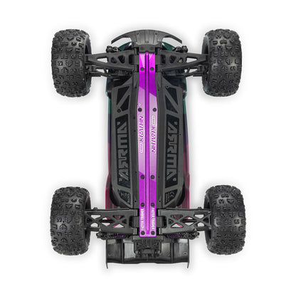 Arrma 1/16 MINI KRATON 3S DSC 4X4 RTR Brushless Speed Truck (Battery & Charger Included), Teal/Pink