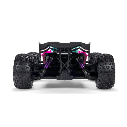Arrma 1/16 MINI KRATON 3S DSC 4X4 RTR Brushless Speed Truck (Battery & Charger Included), Teal/Pink