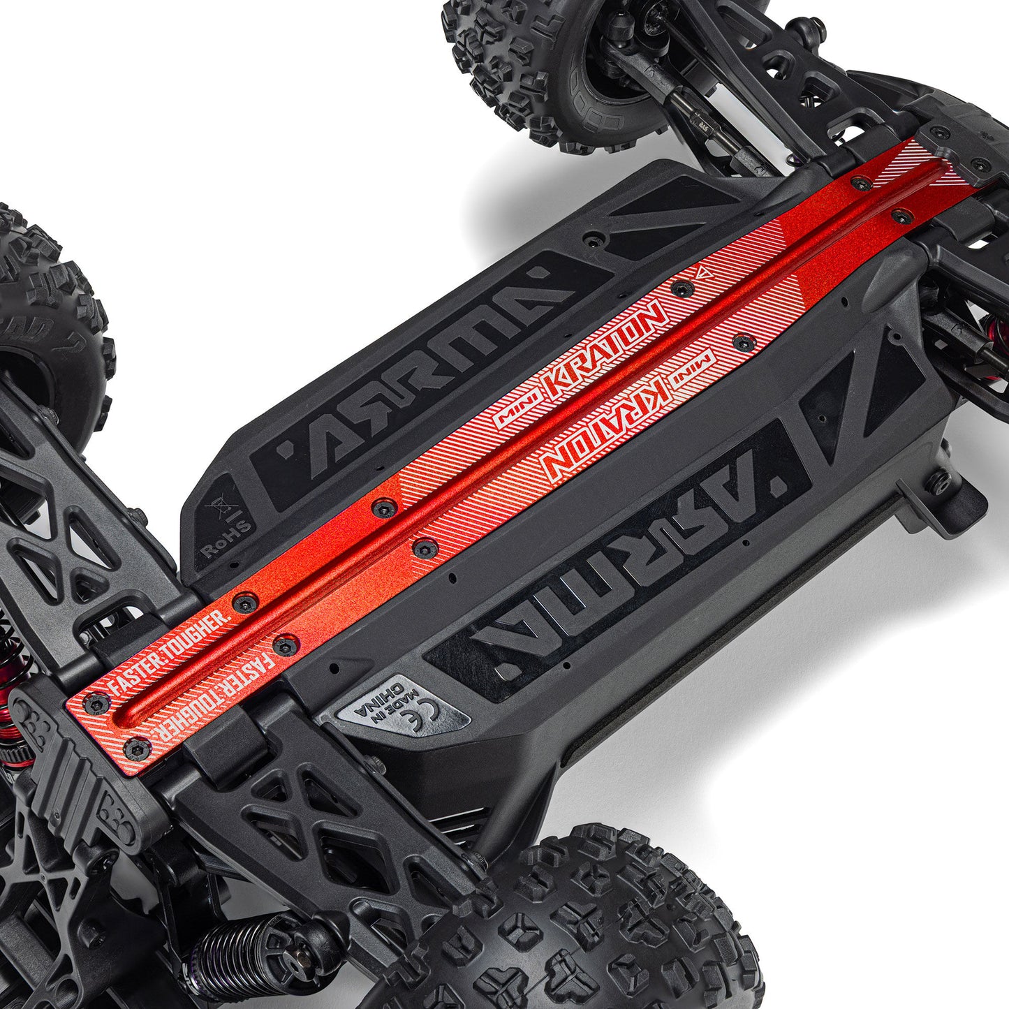 Arrma 1/16 MINI KRATON 3S DSC 4X4 RTR Brushless Speed Truck, Black/Red