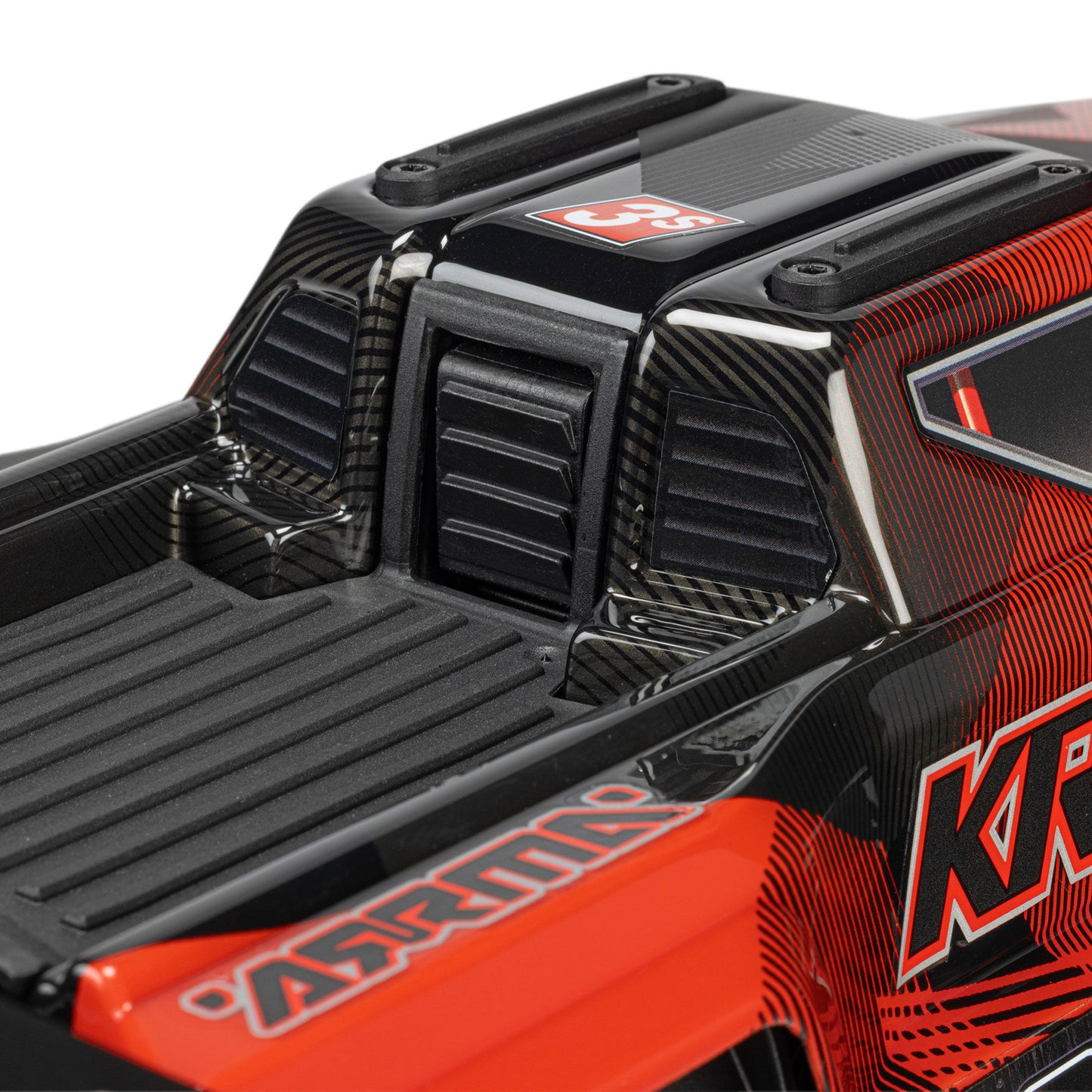 Arrma 1/16 MINI KRATON 3S DSC 4X4 RTR Brushless Speed Truck, Black/Red